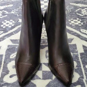 New Donald J Pliner Brown Leather Boots - Size 8